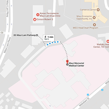 Map of Maui Memorial Medical Center Outpatient Clinic