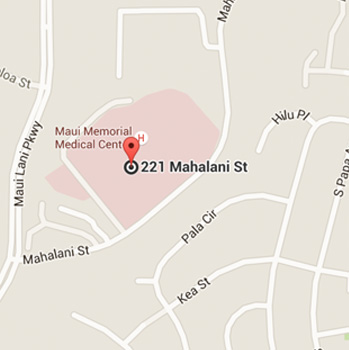 Map of Maui Memorial Medical Center