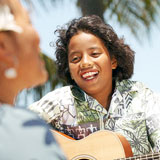 Picture of boy playing instrument